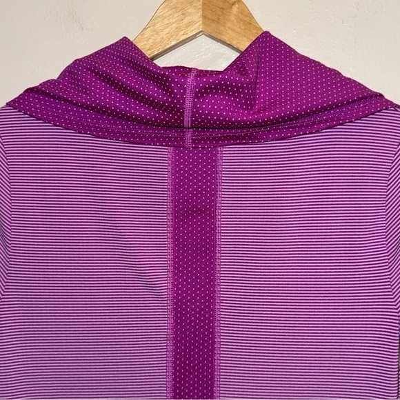 Title Nine Layli Purple Striped & Polka Dot Athletic Dress Size Extra Small - Picture 8 of 10